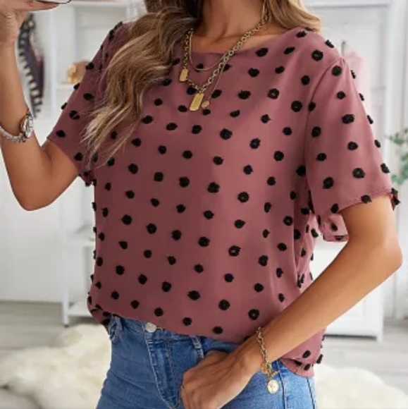 Swiss Dot texture top - Picture 2 of 14